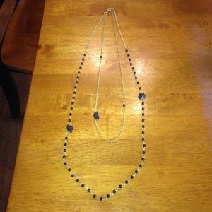 Pretty double layered gold necklace