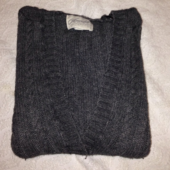 Hooded V-Neck Sweater