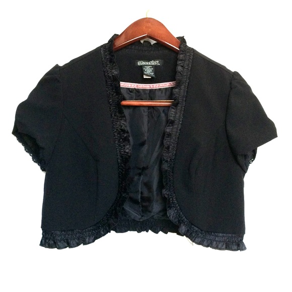Stoosh black cropped blazer