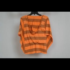 Almost Famous Orange Striped Top