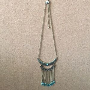 Blue gem necklace