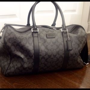 Authentic Coach Signature Monogram Duffel