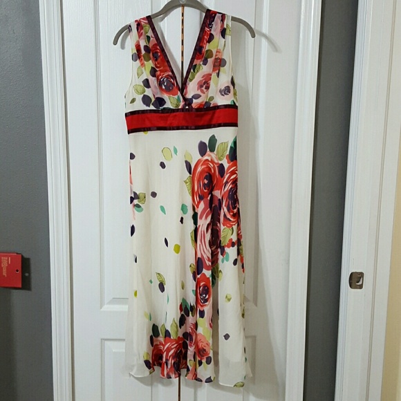 White and red dress