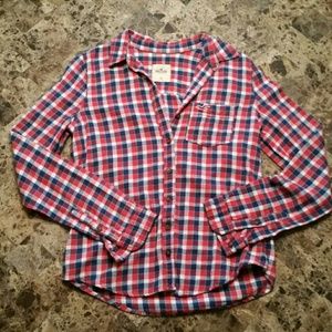 🚫🚫SOLD🚫🚫 Plaid Hollister flannel
