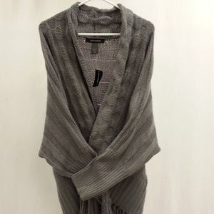 Ashley Stewart Sweater Knitted Shawl