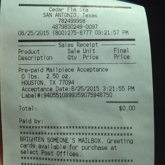 Reciept