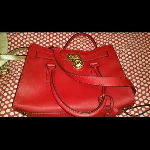 Michael Kors Red Handbag- Hamilton