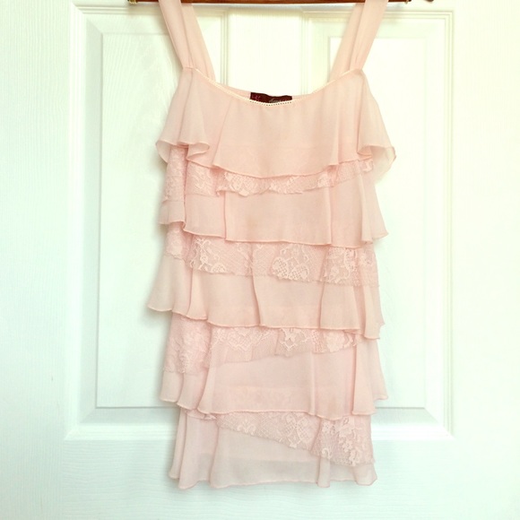 HeartSoul lace frill top