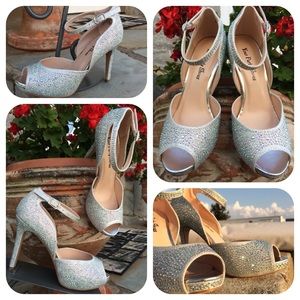 Your Party Shoes Silver Sparkle Heels