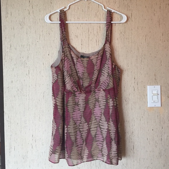 100% Silk Alfani Woman Blouse / Tank Top