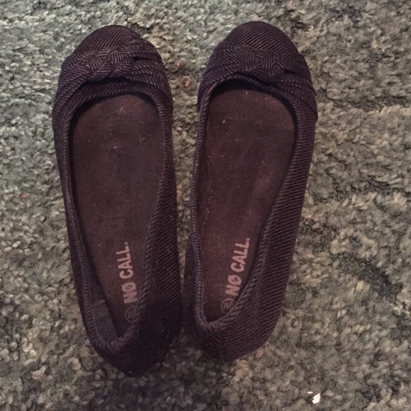Black flats , size 9 !