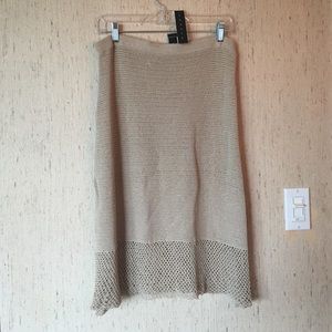 Theory Straw Colored Skirt
