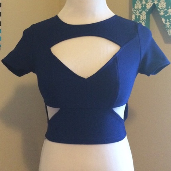 Tobi Tops - Blue  Tobi crop top