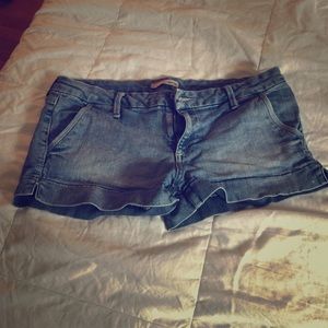 Blue jean shorts