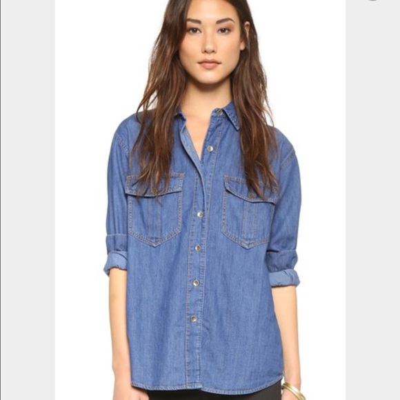 Express Tops - Express denim button down sz xs