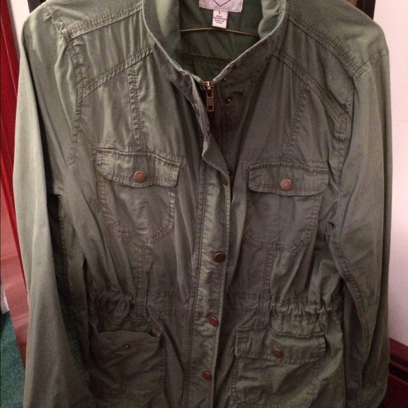 Lightweight green utility jacket