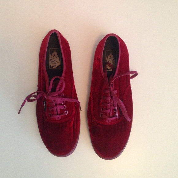 Red Velvet Vans