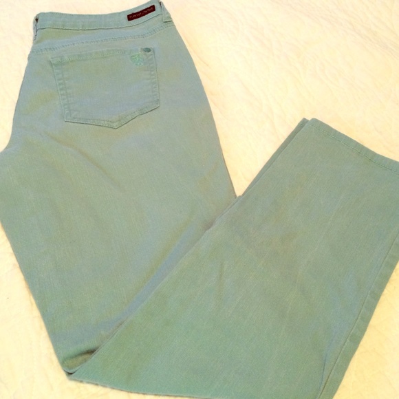 Mint green Jessica Simpson ankle jeans
