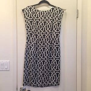 Black and White Sheath Dress