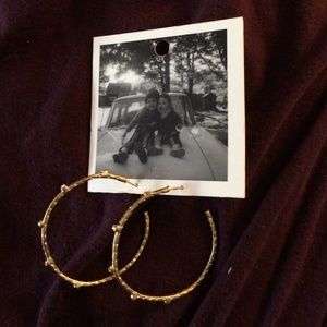 Anthropologie gold tone earrings
