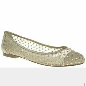 NINA BRIDAL PAULINE FLATS SIZE 9!