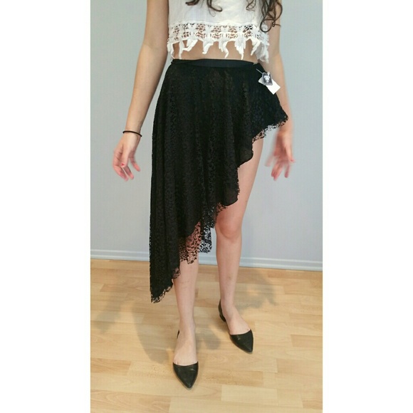 H&M Dresses & Skirts - Black Asymmetrical Skirt