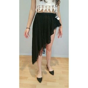 Black Asymmetrical Skirt