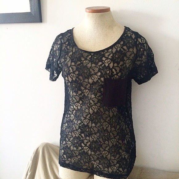 Madewell Tops - Madewell Top- Black Lace-Barely Worn- Size Small