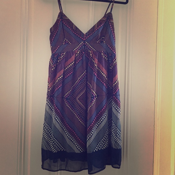 Playful AE dress with spaghetti straps.