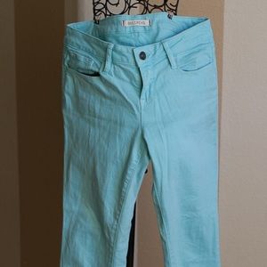 Hollister torqoise jean