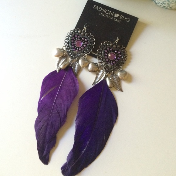 Feather earrings