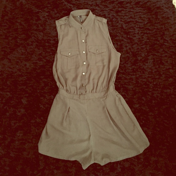 Olive green romper