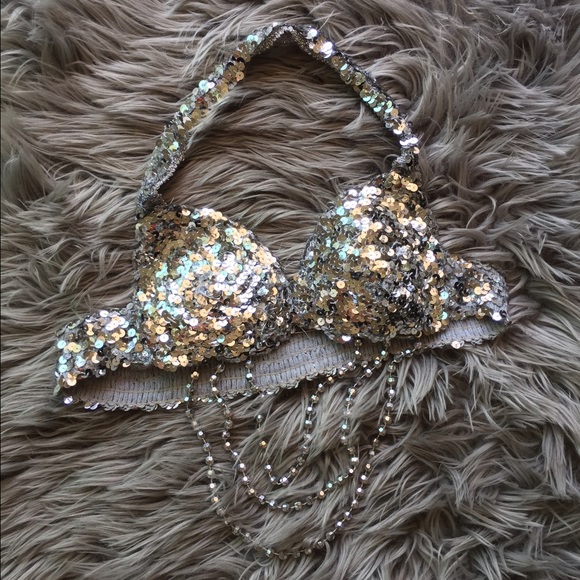 Sequined brä töp - Picture 2 of 3
