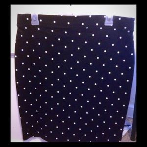 Polka dot pencil skirt!