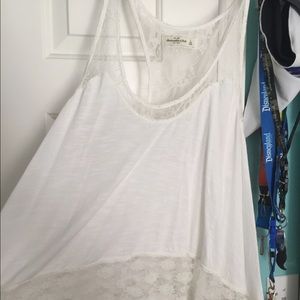 White & Lacy Abercrombie & Fitch Tank Top