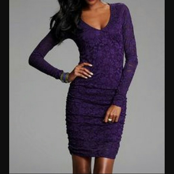Grape purple form fitting lacedress from VS 😚😚😚