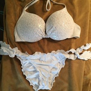 Victoria's Secret White Swim Set