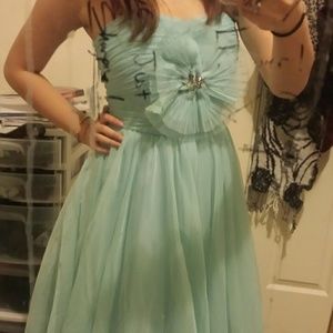 Blue prom dress