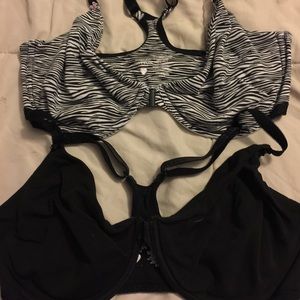 Two 38DD Front Closure Victoria Secret Cotton Bras