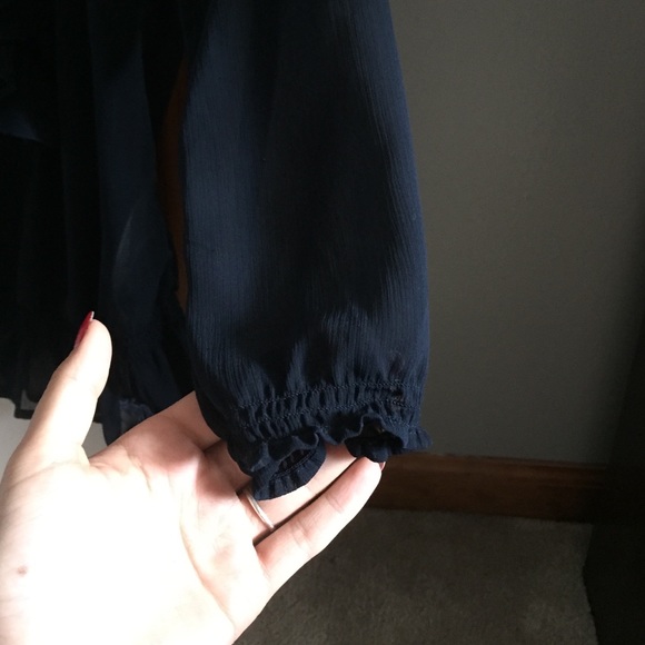 Navy Abercrombie Kids Blouse size XL - Picture 4 of 4