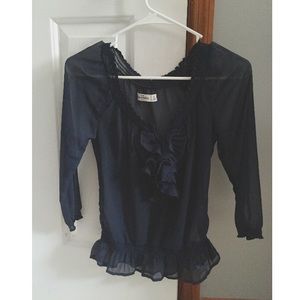 Navy Abercrombie Kids Blouse size XL