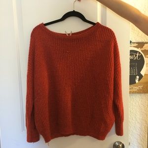 Burnt Orange Knitted Sweater