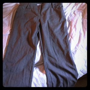 Grey and black pin striped dress pants