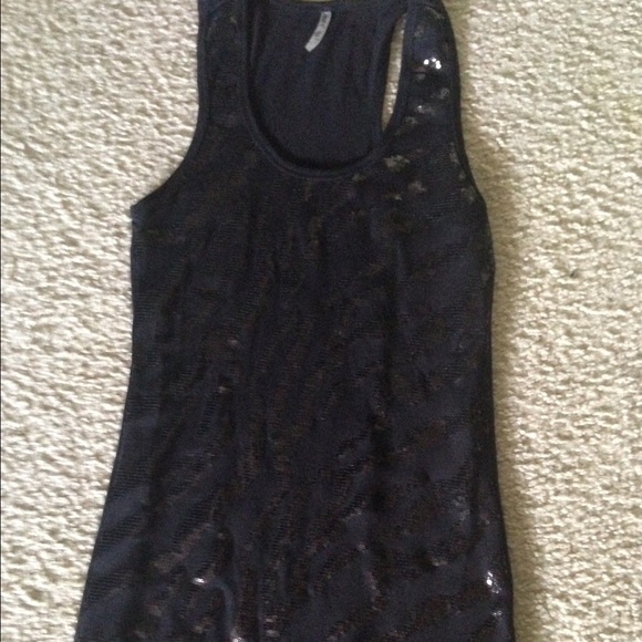 Black Sequined Top