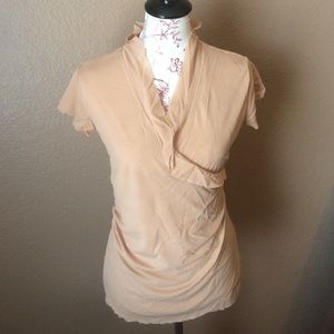 Tan nylon wrap top