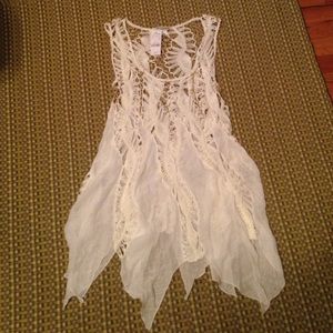 Super cute crocheted tank top!