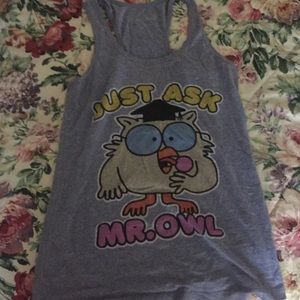 Blue tootsies roll muscle shirt
