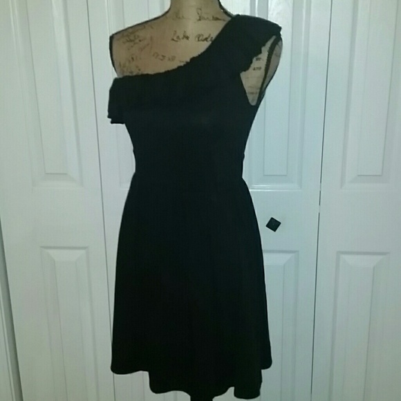 JFW Just For Women Dresses & Skirts - JFW Black Shoulder Dress