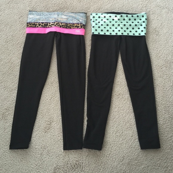 Two Pair VS PINK Yoga Leggings - Picture 4 of 4