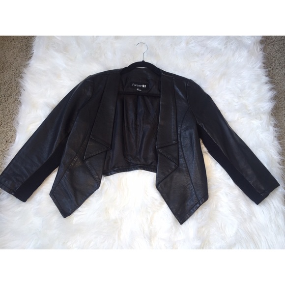 Forever 21 Jackets & Blazers - Crop Faux Leather jacket Forever 21 Jackets & Blazers - Crop Faux Leather jacket